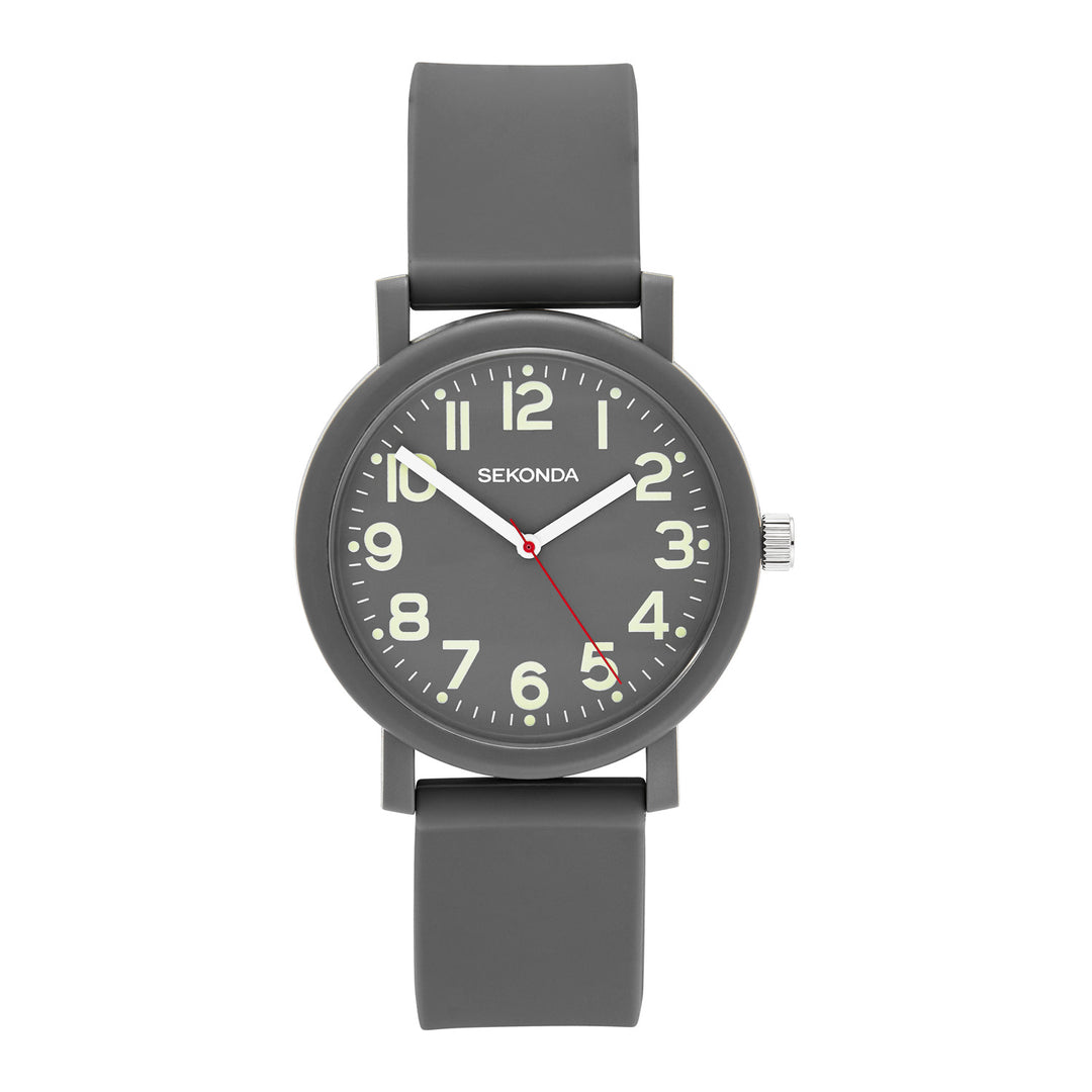 Sekonda Unisex Nova Grey Dial Grey Silicone 40mm Watch