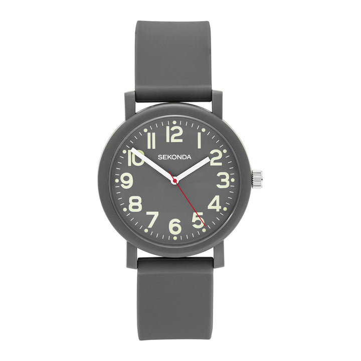 Sekonda Unisex Nova Grey Dial Grey Silicone 40mm Watch