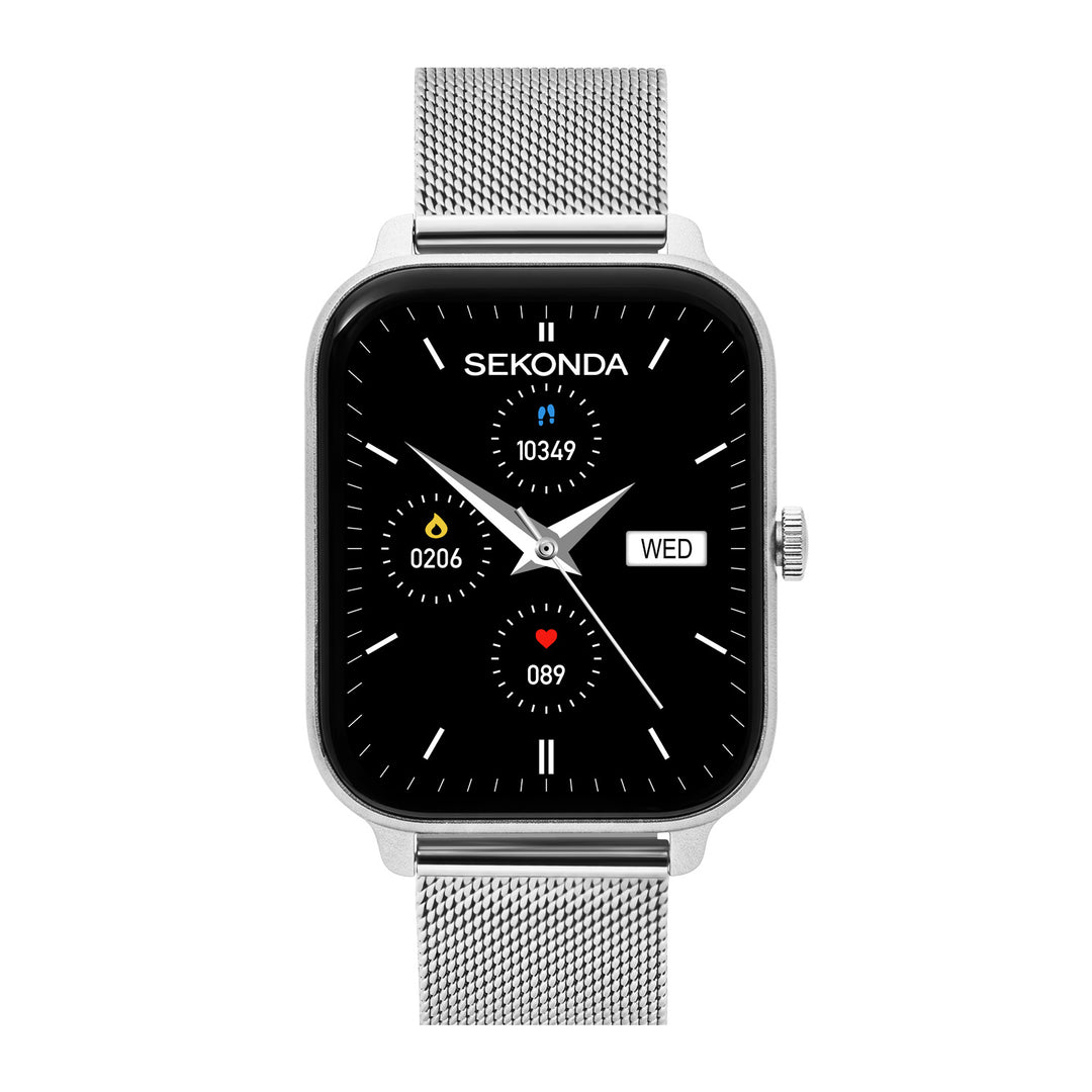 Sekonda Unisex Smart Motion Lux Silver 37mm Watch