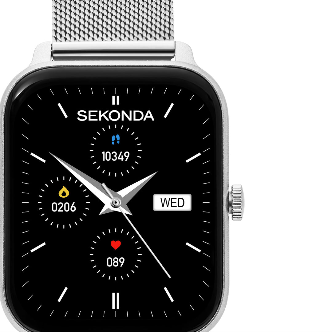 Sekonda Unisex Smart Motion Lux Silver 37mm Watch