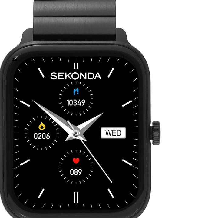 Sekonda Unisex Smart Motion Lux Black Bracelet 37mm Watch