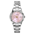 Womens Catherine Pink Dial Stainless Steel Bracelet 27mm Watch