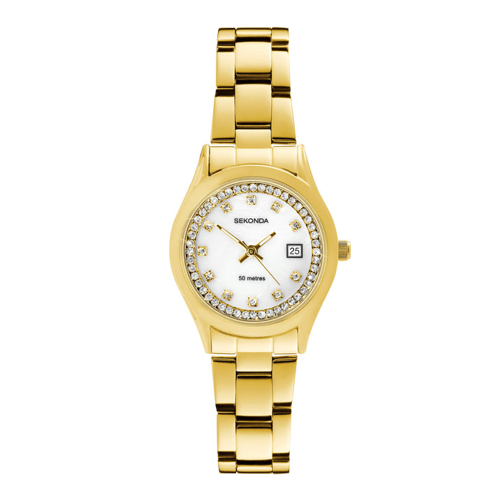 Sekonda Womens Catherine Mop Dial Iron Plated Bracelet 27mm Watch