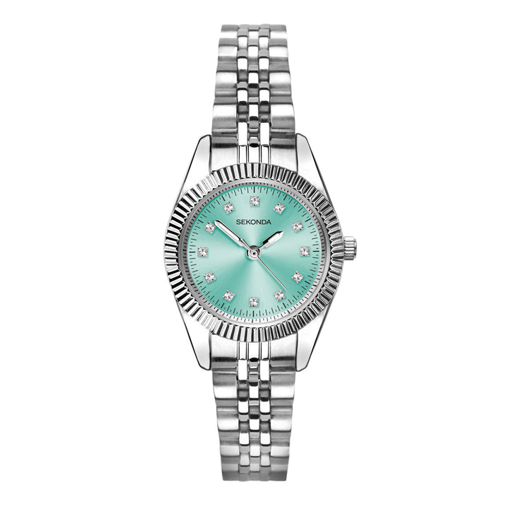 Sekonda Womens Francis Blue Dial Stainless Steel Bracelet 26mm Watch