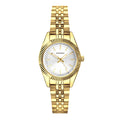 Francis Silver White Dial 26mm Womens Watch Gold