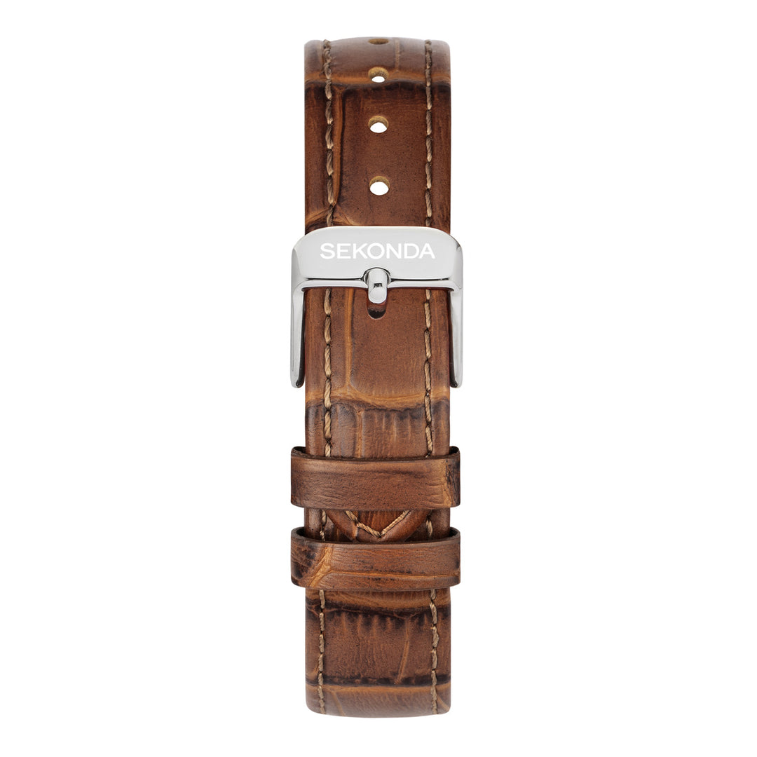 Sekonda Colette White Dial 22mm Womens Watch Brown