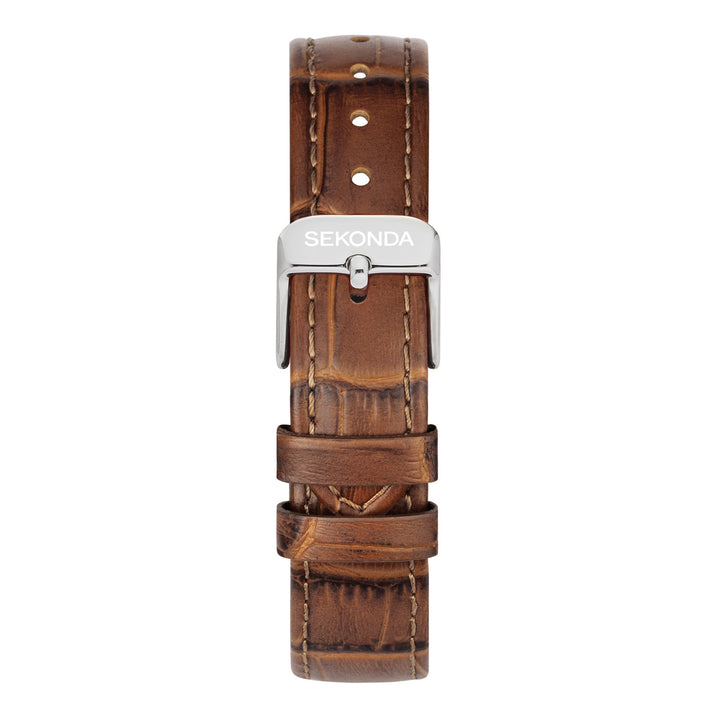 Sekonda Colette White Dial 22mm Womens Watch Brown