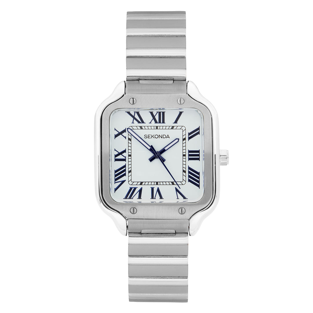 Sekonda Rene White Dial 29mm Womens Watch Silver