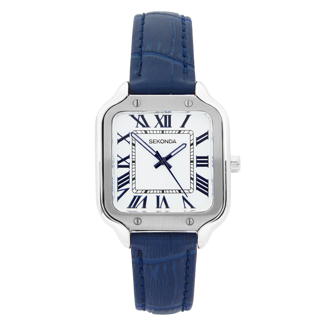 Sekonda Rene White Dial 29mm Womens Watch Blue