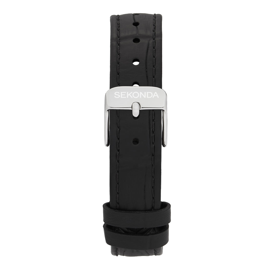 Sekonda Colette White Dial 22mm Womens Watch Black