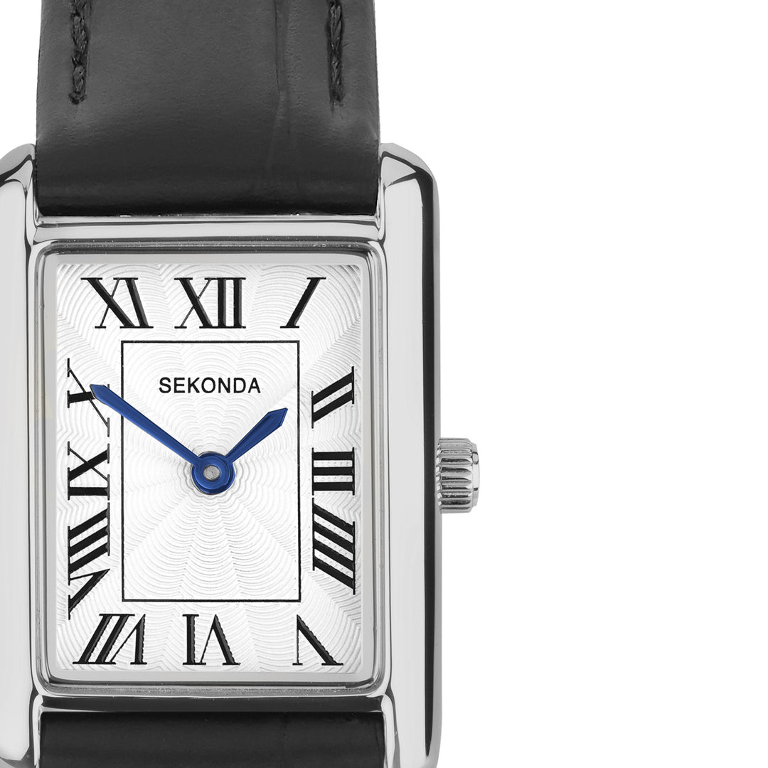 Sekonda Colette White Dial 22mm Womens Watch Black