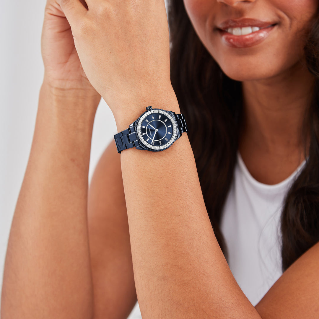 Sekonda Womens Margot Navy Dial Navy Stainless Steel 34mm Watch