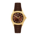 Sekonda Womens Octaire Brown Dial Brown Silicone 30mm Watch
