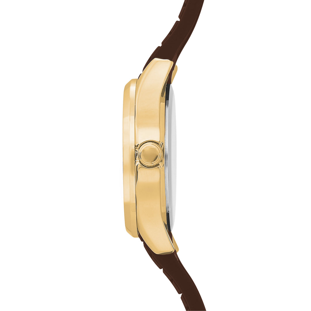 Sekonda Womens Octaire Brown Dial Brown Silicone 30mm Watch