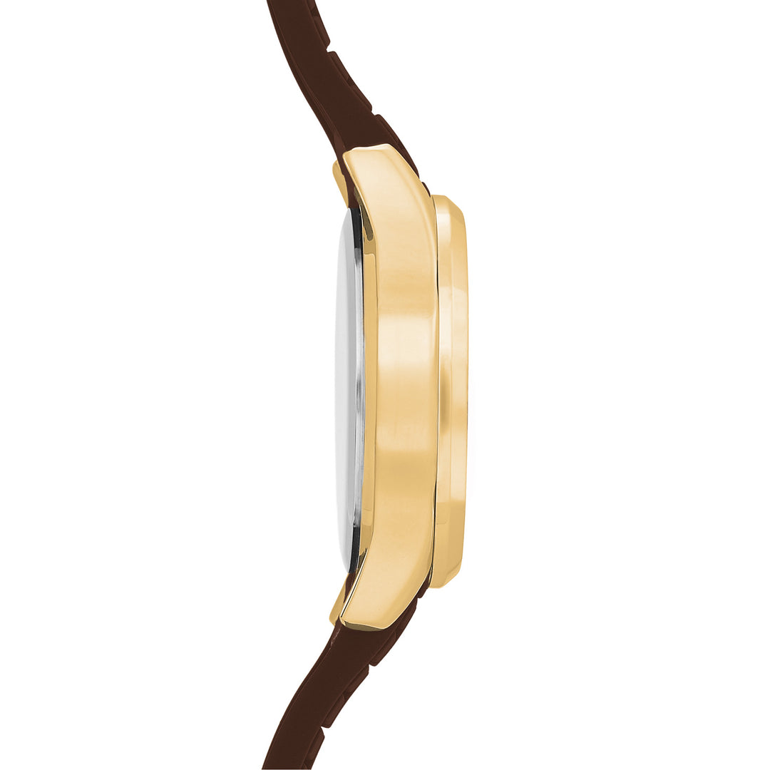 Sekonda Womens Octaire Brown Dial Brown Silicone 30mm Watch