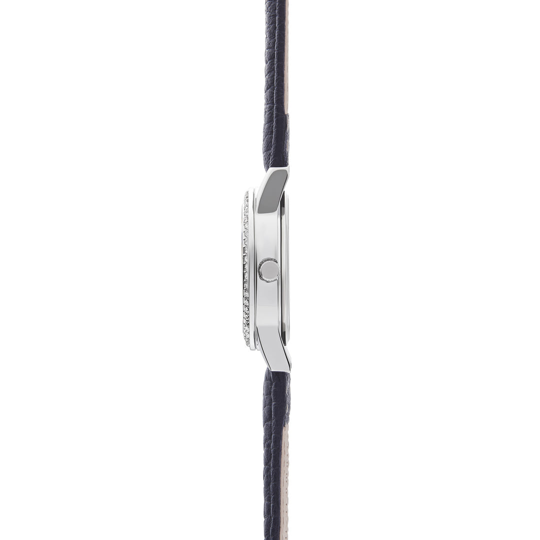 Sekonda Womens Beaumont White Dial Navy Leather 28mm Watch