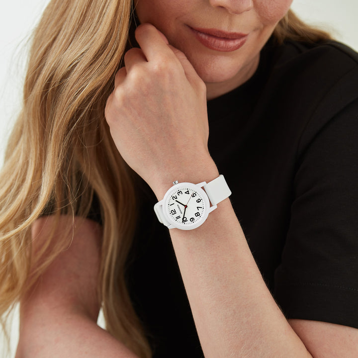 Sekonda Unisex Nova White Dial White Silicone 36mm Watch