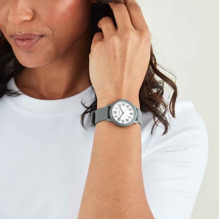 Sekonda Unisex Nova White Dial Grey Silicone 36mm Watch