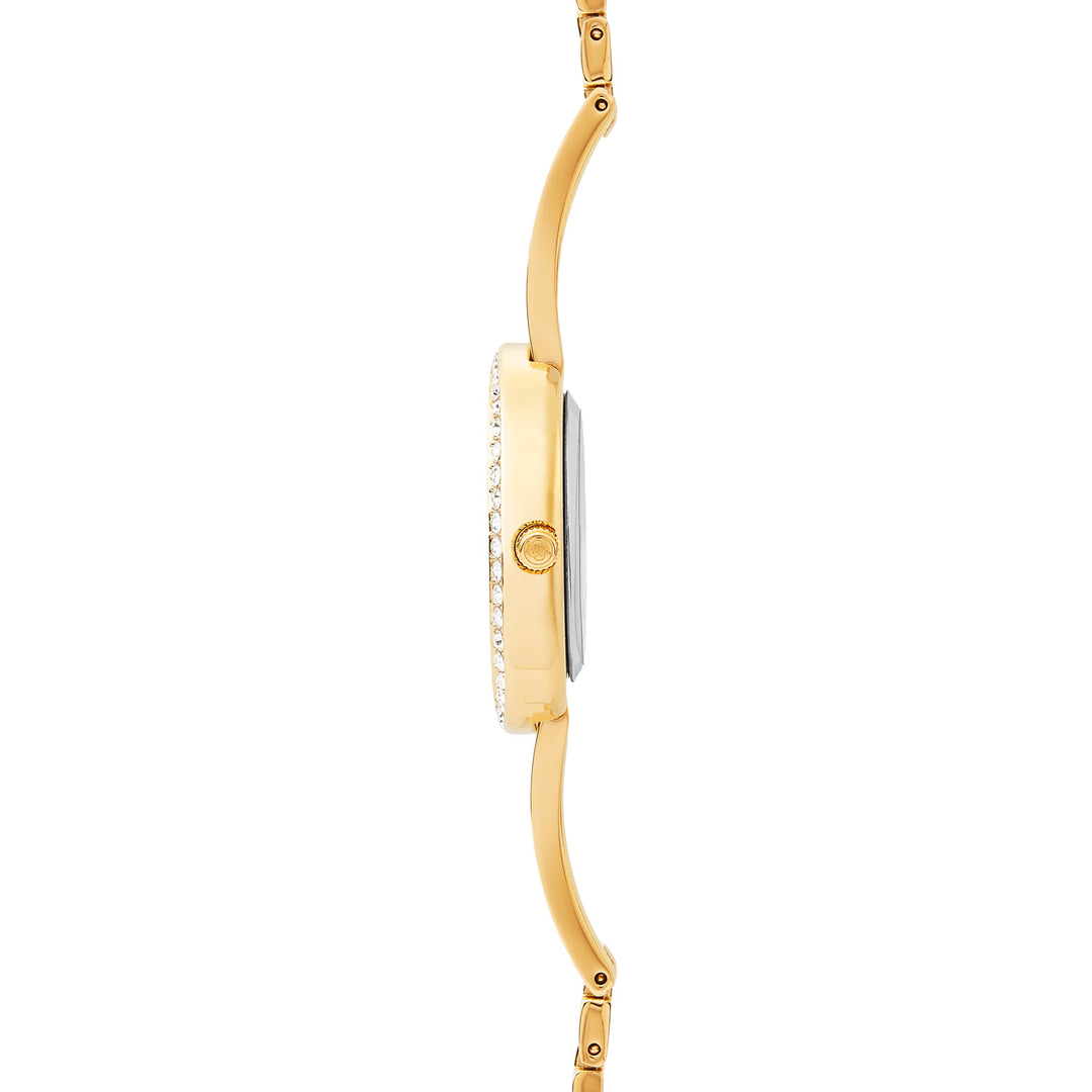 Sekonda Bellamy Crystal White Dial 23mm Womens Watch Gift Set Gold