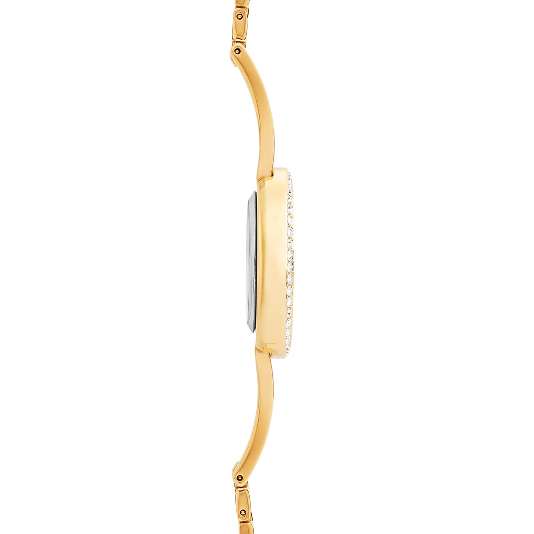 Sekonda Bellamy Crystal White Dial 23mm Womens Watch Gift Set Gold