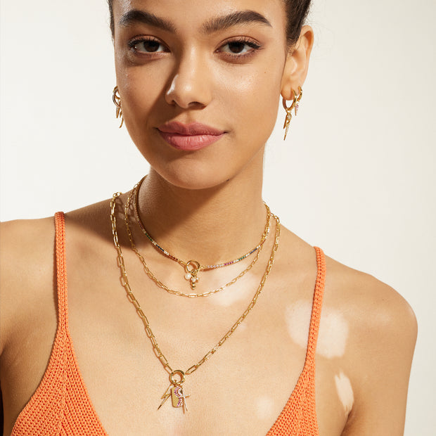 Ania Haie Gold Link Charm Chain Connector Necklace