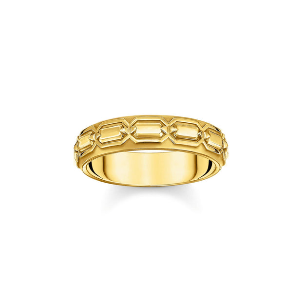 THOMAS SABO Band Ring with Crocodile Detailing