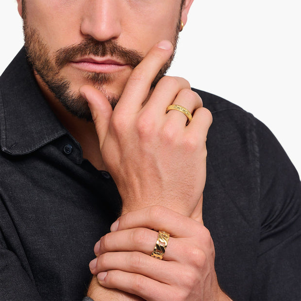 THOMAS SABO Band Ring with Crocodile Detailing