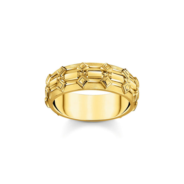 THOMAS SABO Wide Band Ring with Crocodile Detailing