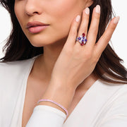 THOMAS SABO Heritage Glam Cocktail Ring with Colourful Stones