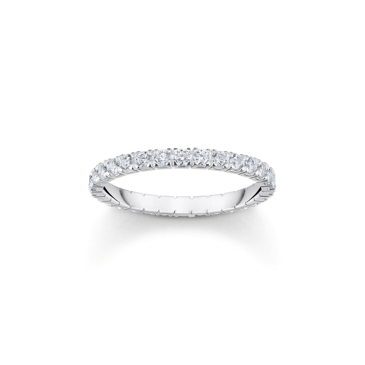 Ring in delicate design with white zirconia | The Jewellery Boutique