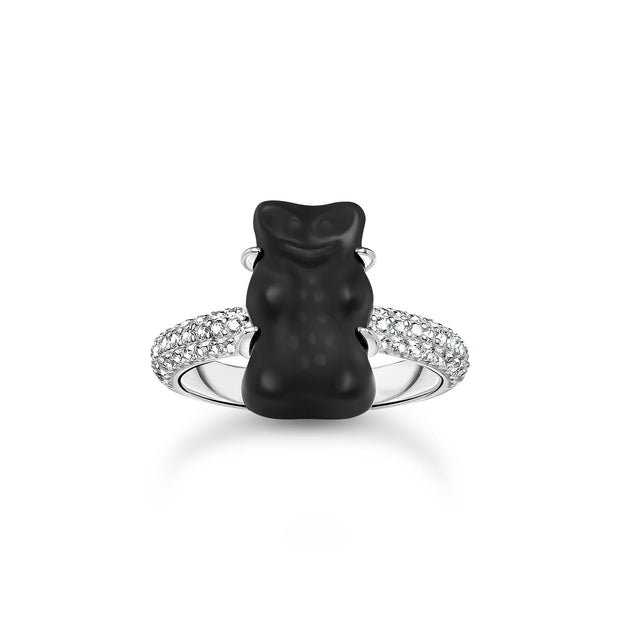 Ring with black Goldbear and zirconia | The Jewellery Boutique