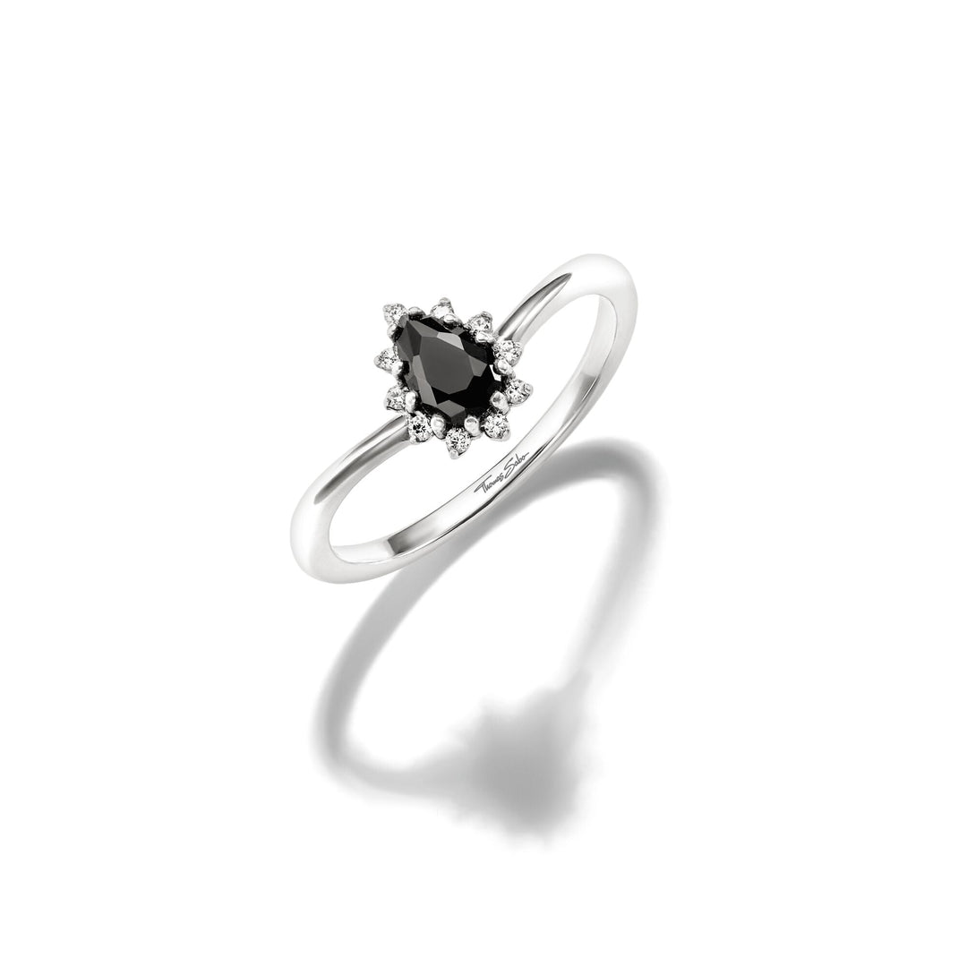 THOMAS SABO Ring Black Drop Zirconia True Romance