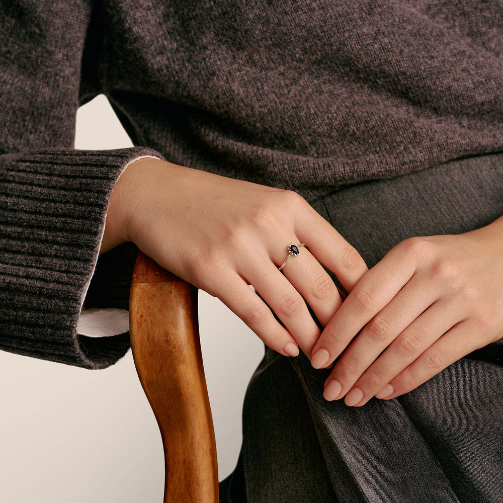 THOMAS SABO Ring Black Drop Zirconia True Romance