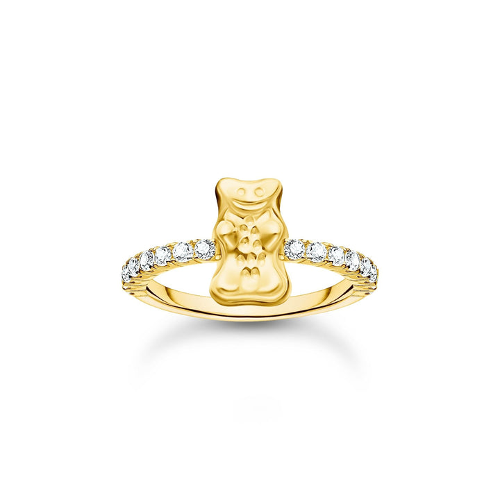 Ring with Gold HARIBO goldbear and zirconia |The Jewellery Boutique Australia