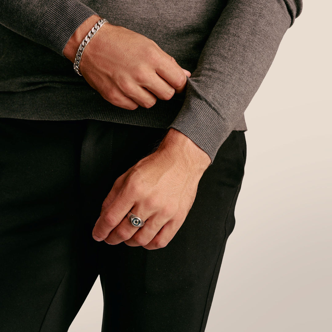 Textured Eye Rebel Ring