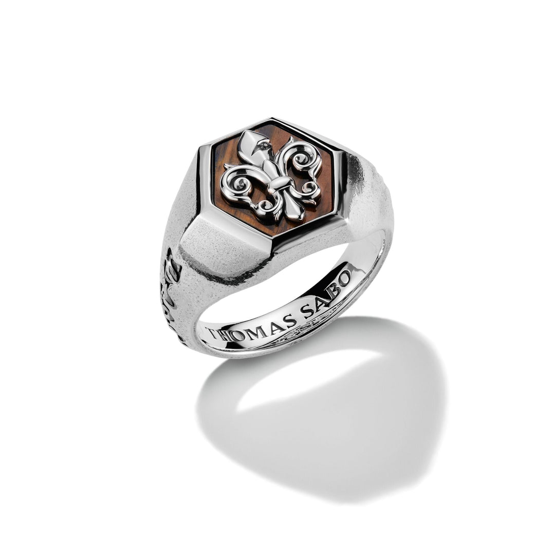 Signet Ring Lily Emblem |  The Jewellery Boutique Australia