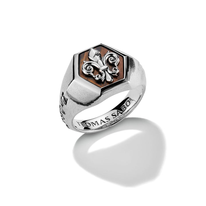 Signet Ring Lily Emblem |  The Jewellery Boutique Australia
