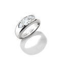 THOMAS SABO Ring with with faceted White Zirconia Stones Silver