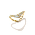 Ring with zirconia in wave shape | THOMAS SABO Australia