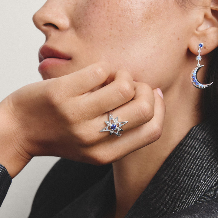 Ring star with blue stones | Jewellery Boutique Australia