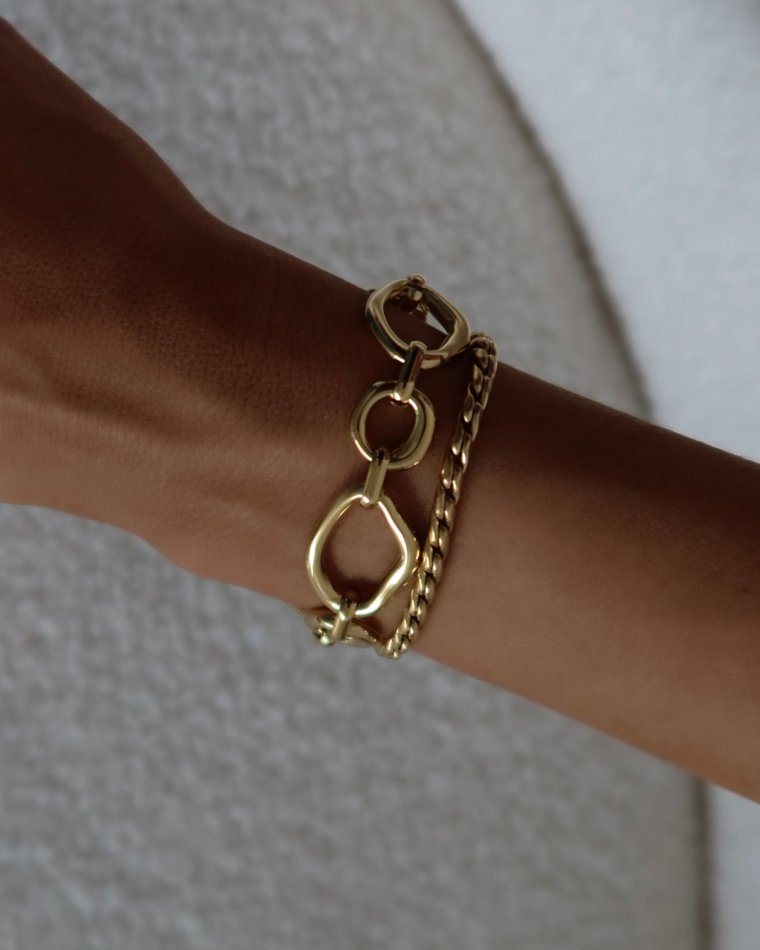 Muse Gold Organic Shaped Bracelet
