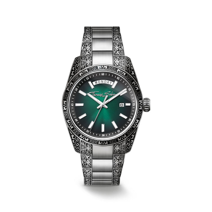 Rebel Revive Watch 40mm Green | THOMAS SABO Australia