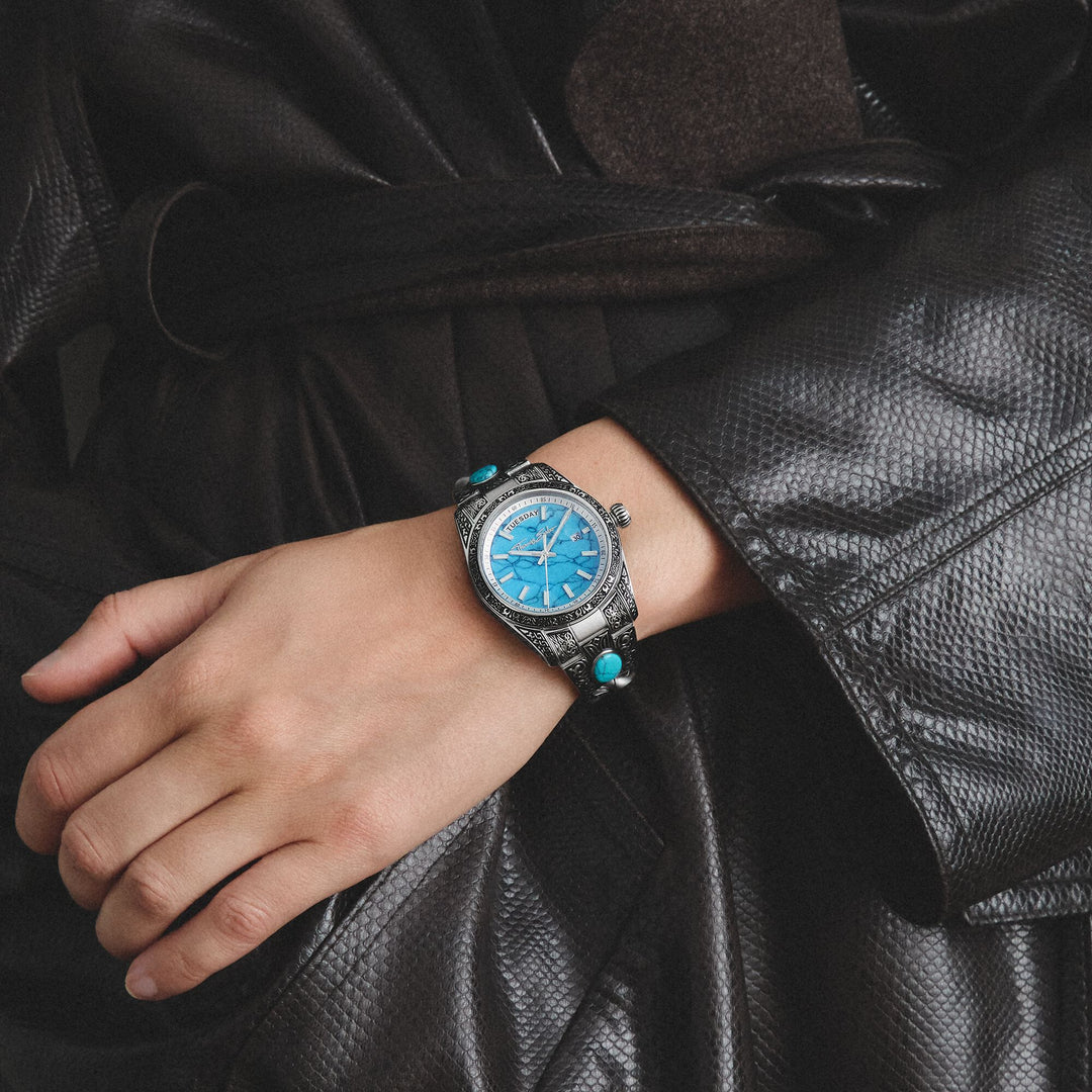 THOMAS SABO Women's Western-Style Watch with Turquoise, Stainless Steel