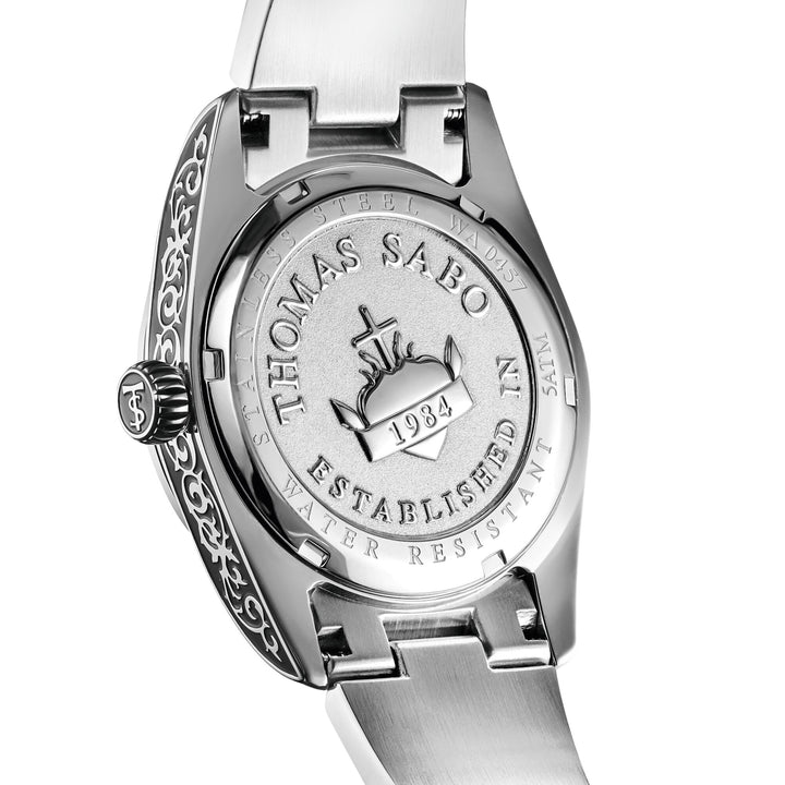 THOMAS SABO Women's Western-Style Watch with Onyx, Stainless Steel