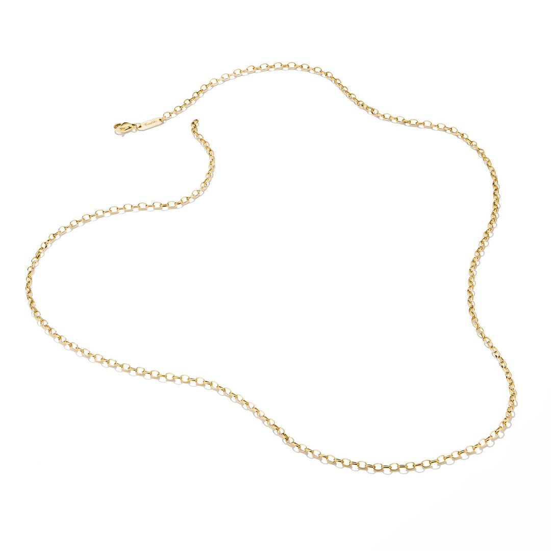 THOMAS SABO Gold-Tone Stainless Steel Box Chain Necklace 2mm