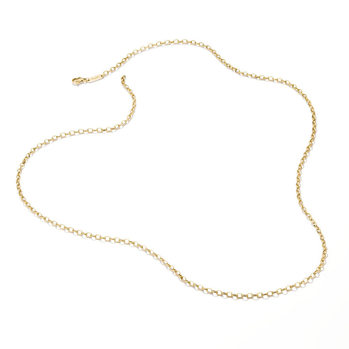 THOMAS SABO Gold-Tone Stainless Steel Box Chain Necklace 2mm