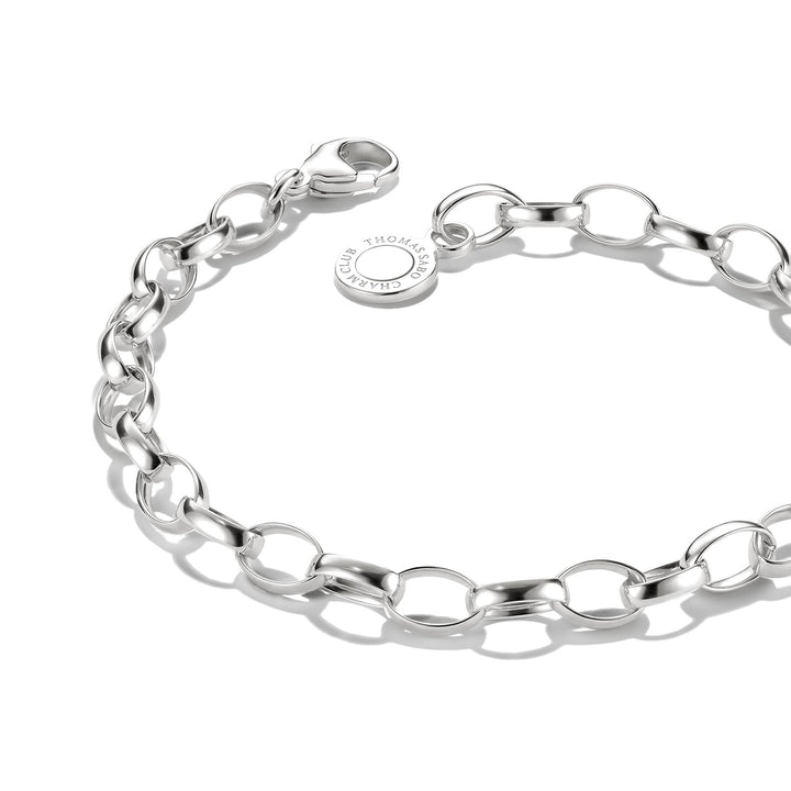 THOMAS SABO Silver-Plated Charm Club Bracelet