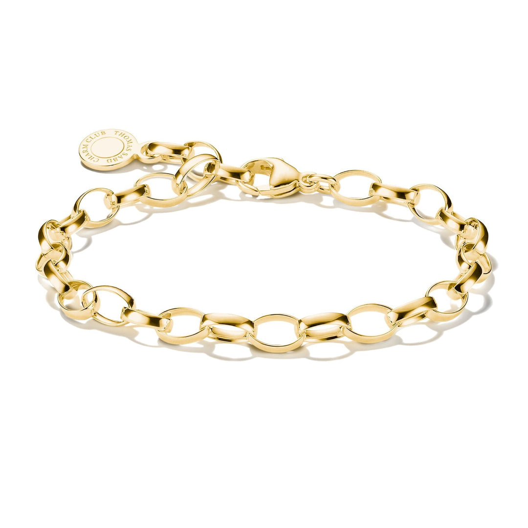 THOMAS SABO Gold-Tone Stainless Steel Charm Club Bracelet