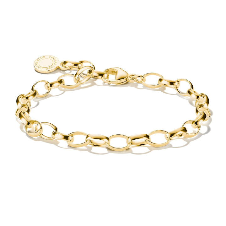 THOMAS SABO Gold-Tone Stainless Steel Charm Club Bracelet