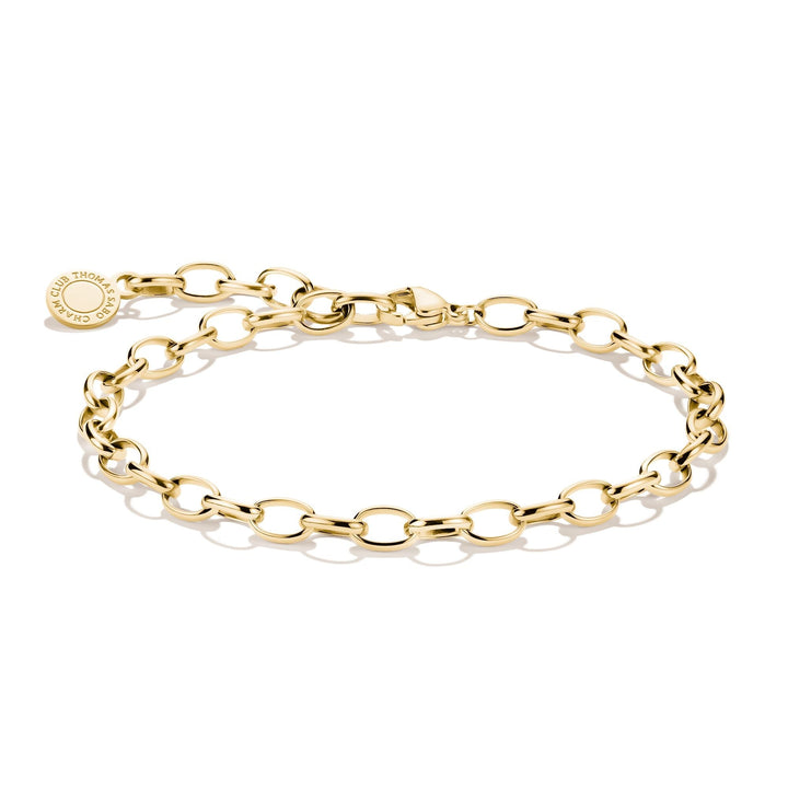 THOMAS SABO Gold-Tone Stainless Steel Charm Club Anchor Chain Bracelet